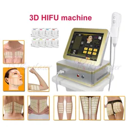 8 Kartuşlar 12 Satır 3d Hifu Kırışıklık Çıkarma Yüz Cilt Bakım Makinesi Ultrason Makinesi