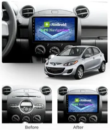 Autoradio GPS Video Lettore multimediale per MAZDA 2 2007-2014 Android 10 Unità principale Supporto WIFI Bluetooth2429