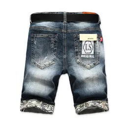 Fashion New Fashion Mens Ripped Short Jeans Brand Clothing Bermuda Summer 98% Cotton Shorts Breathable Denim Shorts Male Quality