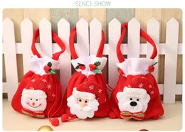 Reticule Christmas Gift Santa Style Juldekoration Bröllop godisväskor Tote Lovely Gifts Xmas väska för barn DC610