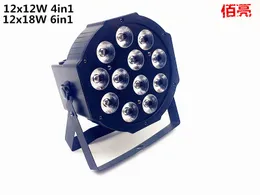 CREE RGBWA UV 12X18 W LED Płaski Slimpar Quad Luce 6in1 LED DJ Wash Sceas Light DMX Luce della Lampada 6/10 kanans