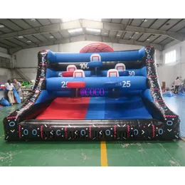 outdoor activities 4x3m inflatable basketball hoop games Outdoor tossing sport game for kids and adults