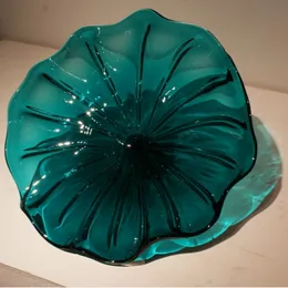 Wall Lamp Color Flower Wall Hand Blown Glass Hanging Plates