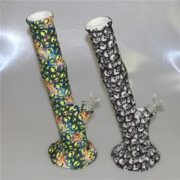 Bong in silicone Vaso Narghilè Shisha Accessori Tubi d'acqua in silicone Bolla infrangibile per piattaforma petrolifera DHL