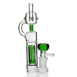 미니 봉 재활용기 Dab Rig Huckahs 유리 물 파이프 두꺼운 유리 물 봉