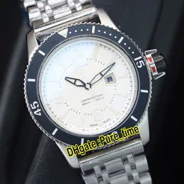 Nowy Mistrz Sprężarka Q2018470 Swiss 585 Quartz White Dial Mens Zegarek Ze Stali Nierdzewnej Bransoletka Sapphire Gents Sport Zegarki Pure_Time 4style