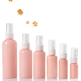 Empty Travel 100ml 60ml 50ml 30ml 20ml 10ml pink essential spray bottle Perfume Containers Fast Shipping F2006