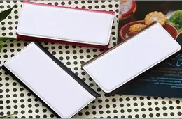 30st kvinnor plånböcker för sublimering 3-vikbar lång handväska med magnetisk stängning med blixtlåsvärmeöverföring förbrukningsvaror