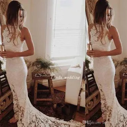 2019 Bohemian Unique Reception Wedding Dress Lace Court Train Long Boho Bridal Gown Plus Size Custom Made