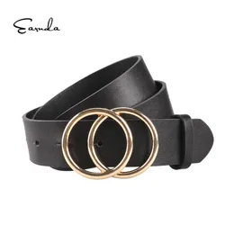 Kvinnor Bälten för Kvinnors Jeans Fashion Gold Buckle Waist Leather Strap Högkvalitativ Designer Strap Belt Cinturon Mujer