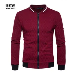 Fashion-2018 Man Brand Casual Zipper Jacket Stand-Neck Sudaderas Hombre High-Grade Sweatshirt Vit 3D Plaid Tracksuit XXL