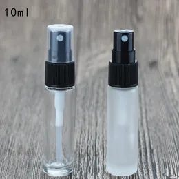 مصغرة لإعادة الملء 10ML زجاجة عطر بخاخ مع مضخة إفراغ حاويات مستحضرات التجميل 10 مل بخاخ زجاجات البخاخة للسياحة