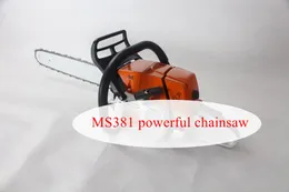 Chainsaws MS381 chain- saw with 18" 20 " 22" 24"bar wood cutting machine ,72cc gasoline chain saw factory directly