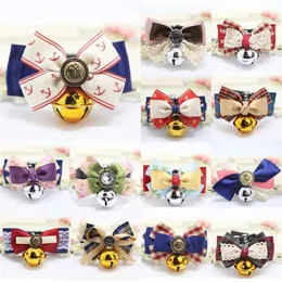 Pet Dog Dżentelmen Collar Puppy Car Bowknot Bell Collar Teddy Kitty Beauty Rosette Delikatny Kołnierz Pies Cat Akcesoria