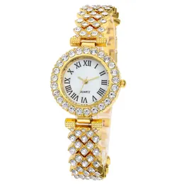 fashion women ladies full diamond roma small alloy metal watches 2020 new creative dress gift quartz wrist watches