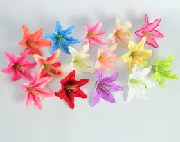 100st 5,5 "Artificial Lily Head Stamen Flowers Heads for Wedding Bridal Bouquet Home Decoration