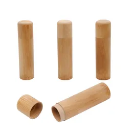 Ładne Naturalne Bambusowe Drewno Pill Słoik Portable Tobacco Butelka Design Papieros Box Case Do Palenia Tube Dugout One Hitter Tool
