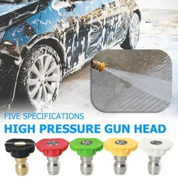 Bil högtrycksbricka munstycksstråle snöskum Lance Spray Wash Gun munstyckspets 0-60 grader 0 till 60 graders bil renare verktyg