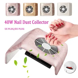 40 W Tırnak Toz Toplayıcı Manikür Seti Makinesi UV Jel Oje Temizleyici Vakum Filtre için Nail Art