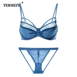 Bras Sets TERMEZY Women Underwear Set Push Up Bralette Bra & Brief Satin  Lingerie Sexy Panties And From Blueberry13, $22.82