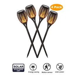 Solar powered LED Flame Lamp Waterproof 33/96 LEDs Lawn Flame Flickering Torch Light Outdoor Solar LED Fire Lights Garden smart