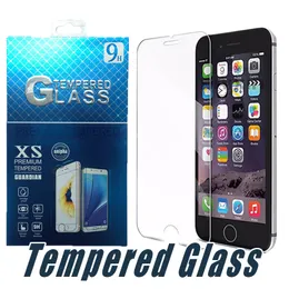 Gehärtetes Glas Displayschutzfolie Schutzglas für iPhone 12 11 Pro X XS Max XR 6 7 8 plus Samsung J3 J7 Prime 2018 LG Stylo