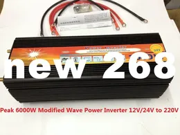 Freeshipping 3000 w Modifiye sinüs inverter 3000 W Modifiye sinüs dalga invertör tepe 6000 W DC12V 24 V 48 V 50Hz 60Hz