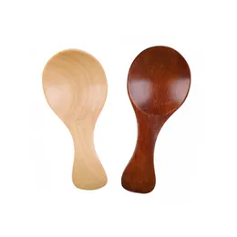 100pcs/lot 8cm Naturel Wooden Coffee Tea Sugar Salt Spoon Scoop Kitchen Utensil Set MINI Wood Spoon