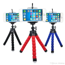 Cell Phone Mount Car Holder Stand Flexible Octopus Tripod Bracket Monopod Adjustable Foam Support For Smart Phone Camera Universal MQ100