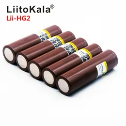 LiitoKala HG2 18650 18650 3000MAH السيجارة الإلكترونية بطارية قابلة للشحن عالية القوة التفريغ، 30A تيار كبير