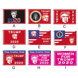 90 * 150 cm Trump 2020 Flag Donald Trump Keep America Great Banner Nuove bandiere di design per la decorazione festiva del giardino domestico ZZA1392a