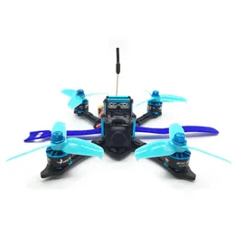 HGLRC XJB-145MM FPV Racing Drone F4 V2 FC OSD 28A 2-4S Blheli_S BB2 4In1 ESC 5.8G 48CH VTX Frsky XM+ Receiver BNF - Blue