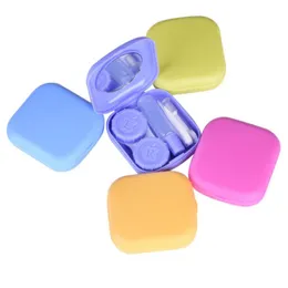 New Arrival Portable Contact Lens Case Container Travel Kit Set Storage Holder Mirror Box fast shipping F1771