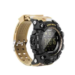 Ex16s Smart Watch Bluetooth Waterproof IP67 Smartwatch Relogios Pedometr Stopwatch Na ręce Bransoletka ekranowa FSTN dla iPhone'a Android Watch