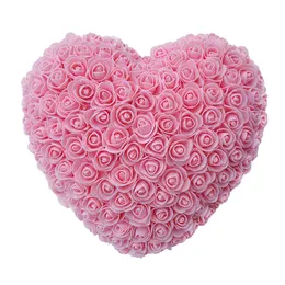 30 cm Kształt Serca Świeży Zachowany Rose Kwiaty Sztuczne Kwiaty Do ślubu Małżeństwo Domowe Dekoracje Walentynki Gift T200509
