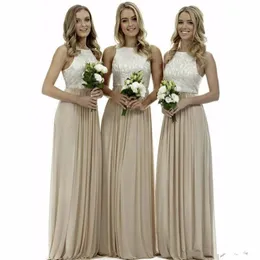 elegant simple long bridesmaids dress 2020 New jewel chiffon a line wedding guest dress for party vestido de festa