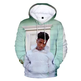 YoungBoy Never Broke Again Men Hooded Sweatshirt 3D Print Men's Clothing Leisure Pullover Hip Hop Rock Men Hoodies Streetwear