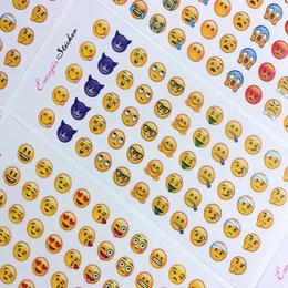 100 Adet / takım Toptan Sevimli Günlüğü El Hesabı Gülen Sürpriz Komik Sad Sticker