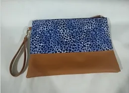 DHL 50pcs Makeup Bags Women Polyesterpu Leopard Patten