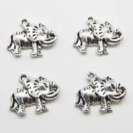 2019 Оптовая 50 шт. / лот слон Тибет серебряные подвески подвески ювелирные изделия DIY для ожерелье браслет серьги ретро стиль 15x20 мм