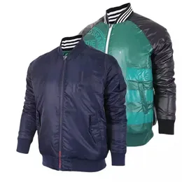 Mode-designer män reversibel jacka Märke mens och kvinnors höst vinter långärmad jackor mens kläder 2 färgstorlek S-2XL