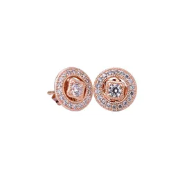 도매 - 매력 CZ 다이아몬드 스터드 귀걸이 Pandora 925에 대 한 럭셔리 디자이너 쥬얼리 Box Lady Stud Earrings