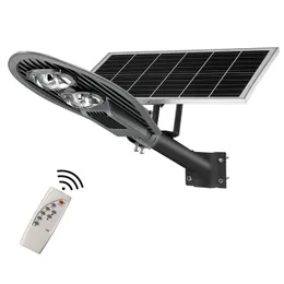 LED Solar Street Lights 150W with Remote and Light Control, IP65 Waterproof 15000LM Commercial Solar Area Lighting Outdoor Use