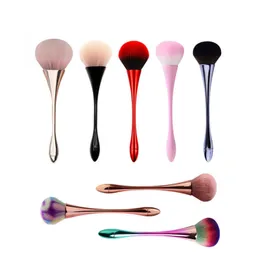 Mała talia Design Makeup Brush 9Colors Naprawa twarzy Kontur Blush Proszek Cienia Szczotki Czajne Szczotka kosmetyczna Narzędzia GGA2266