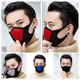 Maska na twarz ochronna Dorosły Dustoszczelna pokrywa Masques pełne maski wielokrotnego użytku Anti Dust Oddychający Oddychający Bezpłatny statek Elastyczna popularna