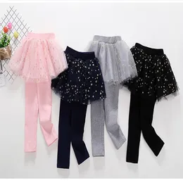 Baby Girls Clothes Infant Toddler Girls Culottes Leggings Spring Autumn Winter Soft Warm Star Lace Pant Skirts Girls Tutu Skirt Pants
