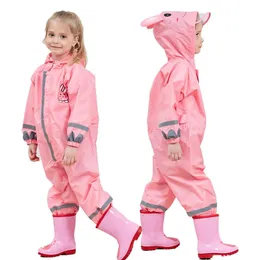 2-9 Year Old Waterproof Raincoat For Children Pants Baby Rain Coat Pnocho Kids Rainsuit Outdoor Boy Girl Rain Coat For Children OblBS