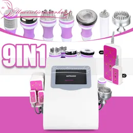 9 In 1 Laser 40K Ultrasonic Cavitation Slimming Machine Weight Loss Rf Vacuum Skin Care Beauty Equipment