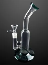 Enormi pipe ad acqua in vetro di base Narghilè Green Heady Oil Dab Rigs 9.5 pollici Bong per accessori per fumatori