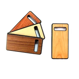 Natural Wood Walnut Blank Phone Cases Shockproof Carved Back Cover For Samsung S9 S10 S20 S21 Ultra